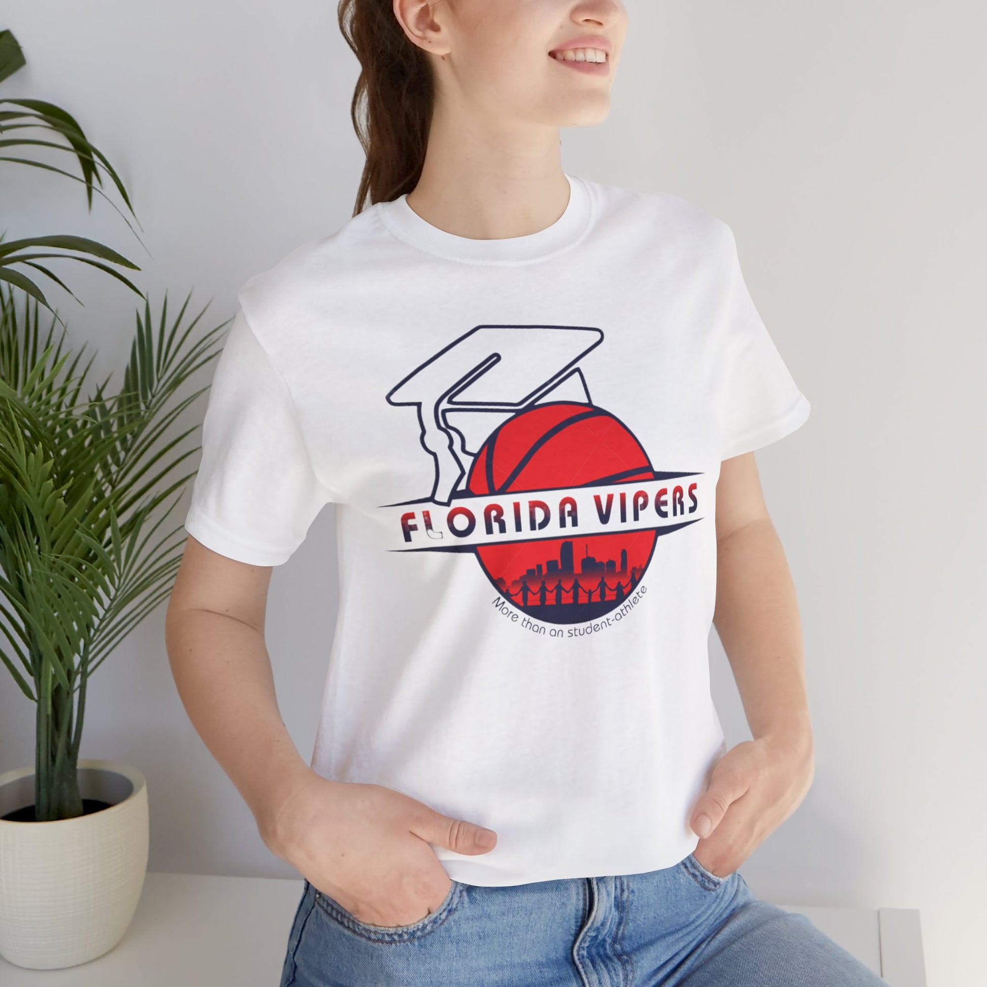 Florida Vipers, More than on student athlete - Unisex Jersey Short Sleeve Tee - Achieve University