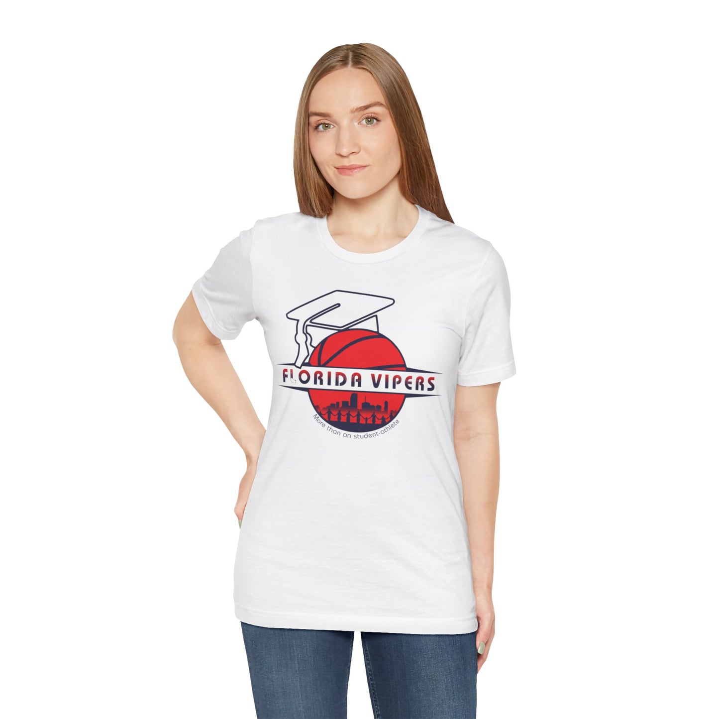 Florida Vipers, More than on student athlete - Unisex Jersey Short Sleeve Tee - Achieve University